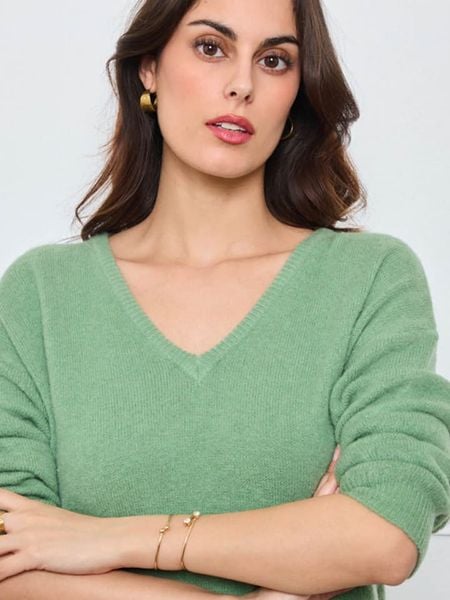 CXL by Christian Lacroix Sweter w kolorze zielonym rozmiar: onesize. Zielone swetry klasyczne damskie CXL by Christian Lacroix, bez kołnierzyka. Za 166.49 zł.