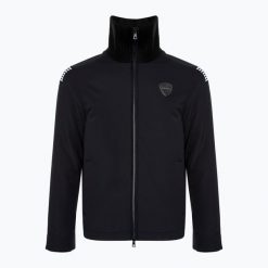 Kurtka męska EA7 Emporio Armani Train Soccer. Czarne kurtki męskie EA7 Emporio Armani, m, bez wzorów, z elastanu, eleganckie, bez kaptura. Za 669.99 zł.