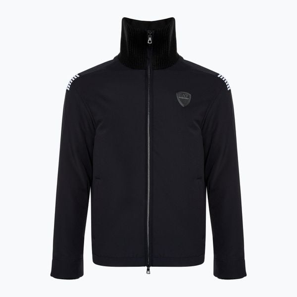 Kurtka męska EA7 Emporio Armani Train Soccer. Czarne kurtki męskie EA7 Emporio Armani, m, bez wzorów, z elastanu, eleganckie, bez kaptura. Za 669.99 zł.