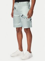 BOSS Szorty materiałowe Chino 50559411 Turkusowy Straight Fit. Niebieskie szorty męskie Boss, z bawełny, bez kołnierzyka. Za 629.99 zł.