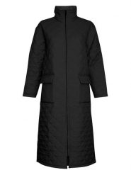 MOSS COPENHAGEN Płaszcz pikowany "Whitney" w kolorze czarnym rozmiar: XS/S. Czarne płaszcze damskie MOSS COPENHAGEN, s, bez wzorów. Za 180.06 zł.