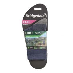 Skarpety do trekkingu damskie Bridgedale HIKE UL END BO ORI LD. Niebieskie skarpetki damskie Bridgedale, bez wzorów, z elastanu. Za 85.99 zł.