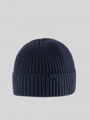 4F Czapka zimowa męska - granatowa Uniwersalny. Niebieskie czapki męskie 4f, na zimę, bez wzorów, z dzianiny, klasyczne. Za 49.99 zł.