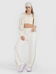 4F Spodnie dresowe z modalem damskie 4F x Anna Lewandowska - białe XL. Białe spodnie dresowe damskie 4f, l, bez wzorów, z dresówki. Za 149.99 zł.