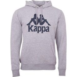 Bluza sportowa męska Kappa Taino. Szare bluzy bez kaptura męskie Kappa, bez wzorów, z bawełny, sportowe, bez kołnierzyka, bez ramiączek. Za 95.00 zł.