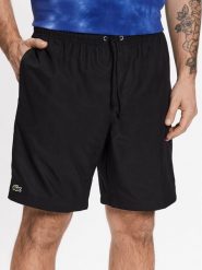 Lacoste Szorty tenisowe GH353T Czarny Regular Fit. Czarne szorty męskie Lacoste, bez wzorów, z syntetyku, sportowe. Za 179.99 zł.