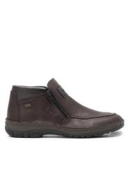 Rieker Botki 05152-25 Brązowy. Brązowe buty zimowe męskie Rieker, ze skóry, bez zapięcia. Za 257.99 zł.