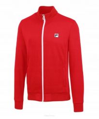 Bluza tenisowa Fila Jacket Manuel. Czerwone bluzy bez kaptura męskie Fila, bez wzorów, z dresówki, eleganckie, bez kołnierzyka, bez ramiączek. Za 226.99 zł.