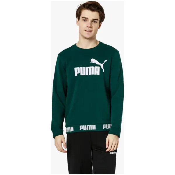 Puma Bluza Amplified Crew Tr , zielony, rozmiar XXL. Zielone bluzy bez kaptura męskie Puma, m, z bawełny. W wyprzedaży za 159.99 zł.