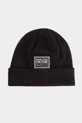 Czapka męska wełniana VERSACE JEANS COUTURE. Czapki męskie Versace Jeans Couture, bez wzorów, z jeansu. W wyprzedaży za 363.30 zł.