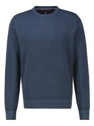 Lerros Sweter w kolorze granatowym rozmiar: XL. Niebieskie swetry męskie Lerros, xl, bez wzorów, z bawełny, bez kołnierzyka. Za 159.95 zł.