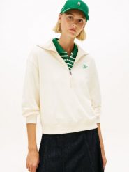 Tommy Hilfiger Bluza Kobiety beżowy, M. Brązowe bluzy bez kaptura damskie Tommy Hilfiger, m, bez wzorów, z bawełny, bez ramiączek, bez kaptura. Za 329.95 zł.