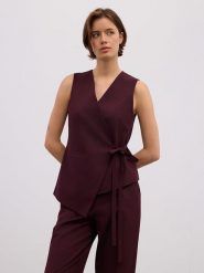 BGN Kamizelka w kolorze bordowym rozmiar: 38. Czerwone kamizelki damskie BGN. Za 148.26 zł.