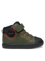 Geox Sneakersy B Gisli B461NC 0MEFU C0450 Khaki. Brązowe trampki i tenisówki chłopięce Geox, bez wzorów, ze skóry, bez zapięcia. Za 149.99 zł.