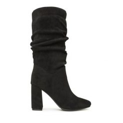 Kozaki Jenny Fairy. Czarne kozaki damskie Jenny Fairy, bez obcasa, na słupku. Za 199.99 zł.