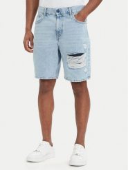 Karl Lagerfeld Jeans Szorty jeansowe B2M10139 Niebieski jasny Relaxed Fit. Niebieskie szorty męskie Karl Lagerfeld Jeans, z bawełny, bez kołnierzyka. Za 569.99 zł.