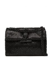 Kurt Geiger Torebka Fabric Mini Kensington 9546600609 Czarny. Czarne torebki wieczorowe Kurt Geiger, bez wzorów, z materiału, wizytowe, bez kołnierzyka, bez ramiączek. Za 659.99 zł.