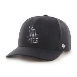 Czapka z daszkiem do baseballa Brand `47 Los Angeles Dodgers czarna. Czarne czapki męskie 47 Brand, bez wzorów. Za 139.00 zł.