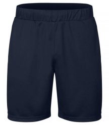 Clique Basic Active Shorts z spun dyed poliestru — Dark Navy. Niebieskie szorty męskie CLIQUE, bez wzorów, z dzianiny. Za 101.37 zł.
