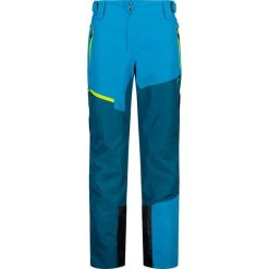 Spodnie męskie narciarskie CMP 32W4007. Niebieskie spodnie materiałowe męskie CMP, bez wzorów, sportowe. W wyprzedaży za 699.50 zł.