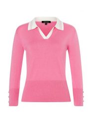 More & More Sweter w kolorze jasnoróżowym rozmiar: 40. Różowe swetry klasyczne damskie MORE & MORE, s, z wiskozy, bez kołnierzyka. Za 87.81 zł.
