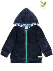 Loud + proud Bluza w kolorze granatowym rozmiar: 50/56. Niebieskie bluzy i bluzki niemowlęce bez wzorów, z bawełny, bez ramiączek, bez kaptura. Za 89.45 zł.