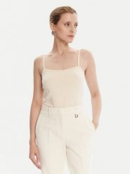 JOOP! Top 30042651 Kremowy Regular Fit. Białe topy damskie Joop!, bez wzorów, z bawełny, bez kołnierzyka. Za 109.99 zł.