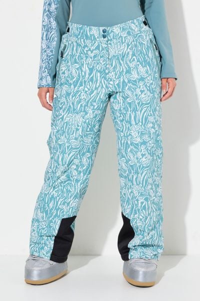 Damskie Spodnie narciarskie wodoodporny regulowane zapięcie na rzep z recyklingu. Zielone spodnie materiałowe damskie Ulla Popken, plus size, z elastanu, narciarskie. Za 639.99 zł.