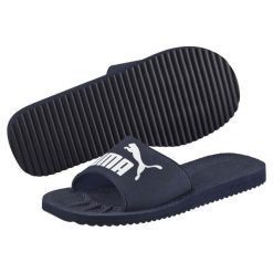 Klapki Puma Purecat unisex. Białe klapki damskie Puma, z materiału. Za 103.00 zł.