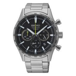 Seiko Mężczyźnizegarek Seiko Chronograph srebrny - stal nierdzewna Zegarki męskie 1 ct Męskie. Szare zegarki męskie Seiko, srebrne. Za 1,401.99 zł.