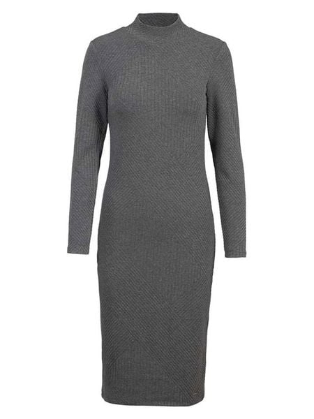 Herrlicher Sukienka w kolorze antracytowym rozmiar: XS. Czarne sukienki damskie Herrlicher, xs, bez wzorów, bez kołnierzyka, bez ramiączek, midi. Za 160.96 zł.