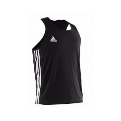 Koszulka treningowa adidas Boxing Top. Czarne bluzki damskie Adidas, bez wzorów, bez kołnierzyka. Za 135.50 zł.