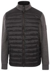 Dlx Warner-męska kurtka casual Dlx czarna. Czarne kurtki męskie DLX, m, bez wzorów, z polaru, casualowe, bez kaptura. Za 385.99 zł.