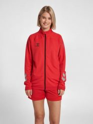 Bluza do piłki ręcznej damska Hummel hml LEAD poly zapinana na zamek. Czarne bluzy sportowe damskie HUMMEL, xl, z materiału. Za 169.00 zł.