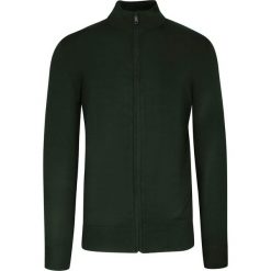 Sweter Zielony, Khaki, ze Stójką, Zapinany na Zamek, Ściągacze, Męski -BRAVE SOUL. Zielone kardigany męskie Brave Soul, m, bez wzorów, z poliamidu, eleganckie, bez kołnierzyka. Za 119.00 zł.