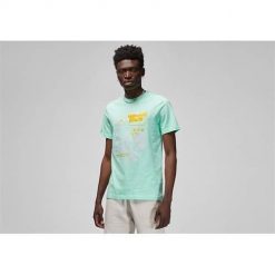 Koszulka sportowa męska Nike Air Jordan Brand. Niebieskie t-shirty sportowe męskie Nike, m, bez ramiączek. Za 248.00 zł.