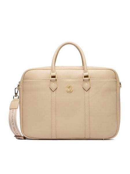 Beverly Hills Polo Club Torebka CEO-BHPC-L-010-09 Écru. Torby na laptopa damskie Beverly Hills Polo Club, bez wzorów, z materiału. Za 269.99 zł.