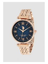 U.S. Polo Assn. Zegarek kwarcowy w kolorze różowozłoto-granatowym rozmiar: onesize. Czerwone, analogowe zegarki damskie U.S. Polo Assn., metalowe. Za 217.99 zł.