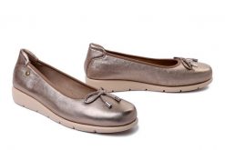 MACIEJKA P6504-25/00-1 złoty, baleriny damskie. Żółte baleriny damskie Maciejka, bez wzorów, bez obcasa. Za 249.90 zł.