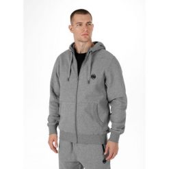 Bluza męska Pitbull rozpinana z kapturem Small Logo. Zielone bluzy sportowe męskie PITBULL, bez wzorów, sportowe, bez kołnierzyka, bez ramiączek. W wyprzedaży za 229.00 zł.