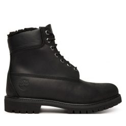 Trapery Timberland. Czarne buty zimowe męskie Timberland, bez zapięcia. Za 979.99 zł.