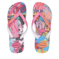 Japonki Havaianas. Czerwone klapki damskie Havaianas, bez wzorów, bez obcasa. Za 59.99 zł.