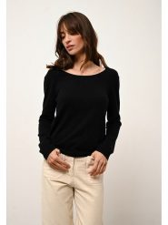Just Cashmere Kaszmirowy sweter "Fiona" w kolorze czarnym rozmiar: M. Czarne swetry klasyczne damskie Just Cashmere, m, z kaszmiru, bez kołnierzyka. Za 348.08 zł.