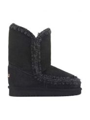 Mou Skórzane kozaki zimowe w kolorze czarnym rozmiar: 41. Czarne kozaki damskie Mou, z wełny, bez obcasa. Za 643.99 zł.