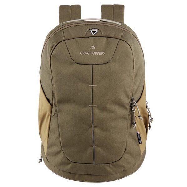 Plecak antykradzieżowy (Woodland Green). Zielone plecaki damskie CRAGHOPPERS, bez wzorów, z materiału. Za 444.99 zł.