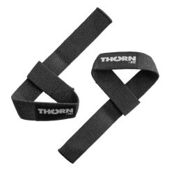 Paski do podnoszenia ciężarów Thorn Fit. Czarne paski damskie Thorn Fit, bez wzorów, sportowe. Za 24.90 zł.