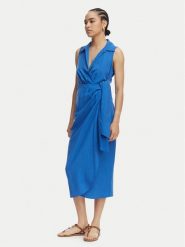 LOLA CASADEMUNT Sukienka codzienna LS2616132 Niebieski Regular Fit. Niebieskie sukienki damskie lola casademunt, na co dzień, l, bez wzorów, z lyocellu, bez kołnierzyka, bez ramiączek, proste. Za 712.99 zł.