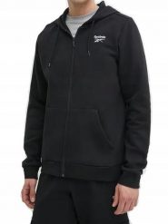 Bluza na co dzień męska REEBOK na zamek z kapturem. Czarne bluzy z kapturem męskie Reebok, m, z bawełny. Za 249.00 zł.