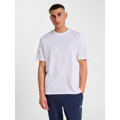 Hummel koszulka męska bawełniana logo haftowane hml Pulse T-shirt. Białe t-shirty męskie HUMMEL, m, bez wzorów, z bawełny, bez kołnierzyka. Za 44.00 zł.