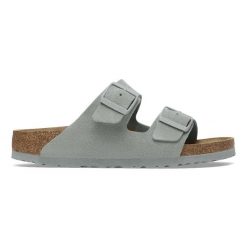 Klapki męskie Birkenstock Arizona Suede Leather. Zielone klapki i japonki męskie Birkenstock, ze skóry. Za 429.99 zł.